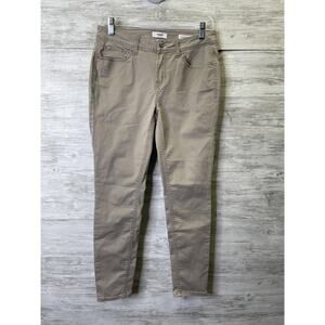 Kensie Jeans Pants Womens 6 28 Khaki Beige Effortless Ankle Mid Rise Stretch